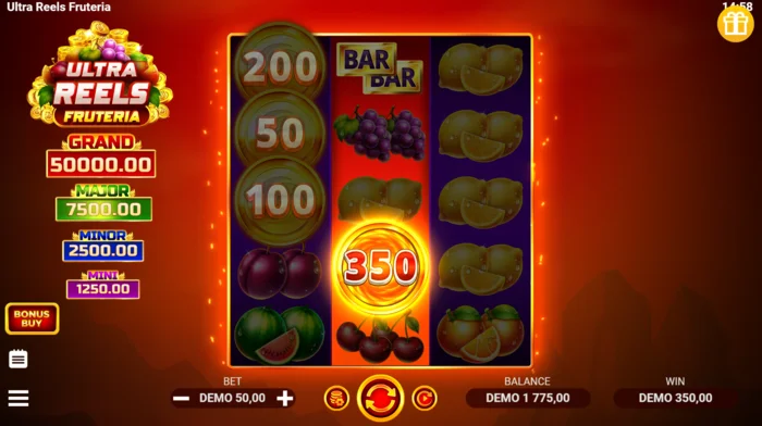 Ultra Reels Fruteria - Coin Collect novčići sa nominalima